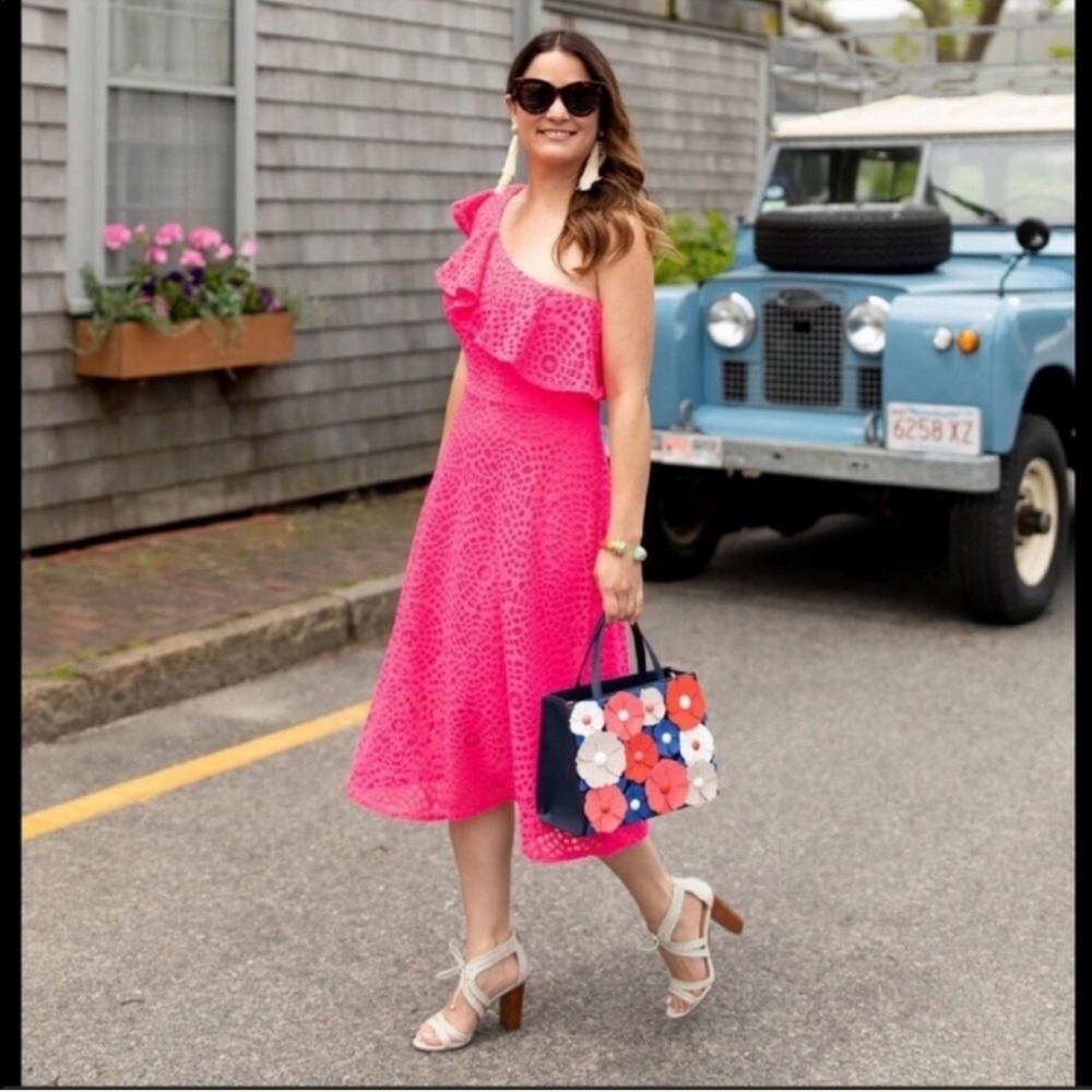 Lilly Pulitzer Callisto Pink Cosmos Midi Dress 4